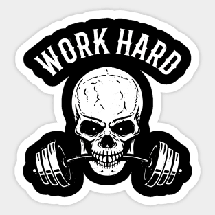 Work Hard Workout Fitness Bodybuilding Motivation Sticker